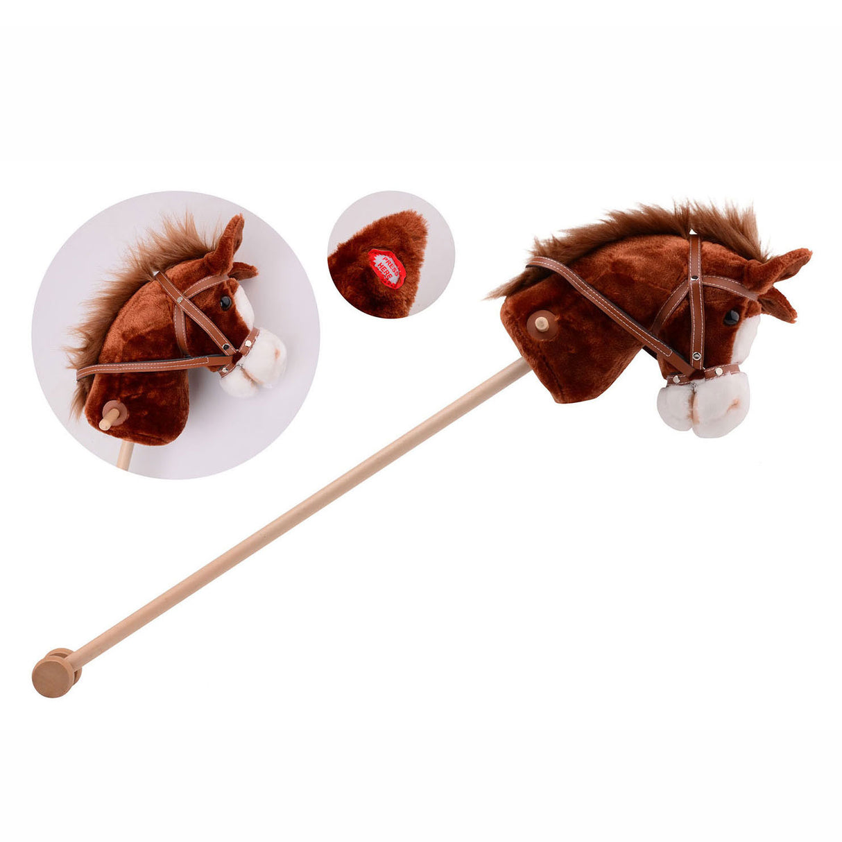 Johntoy plush hobby horse with sound