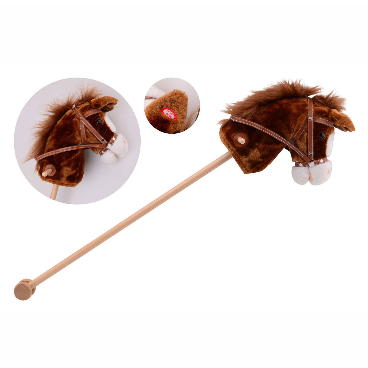 Johntoy plush hobby horse with sound