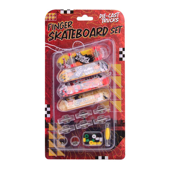 Johntoy Finger Skateboard Set, 4 pcs.