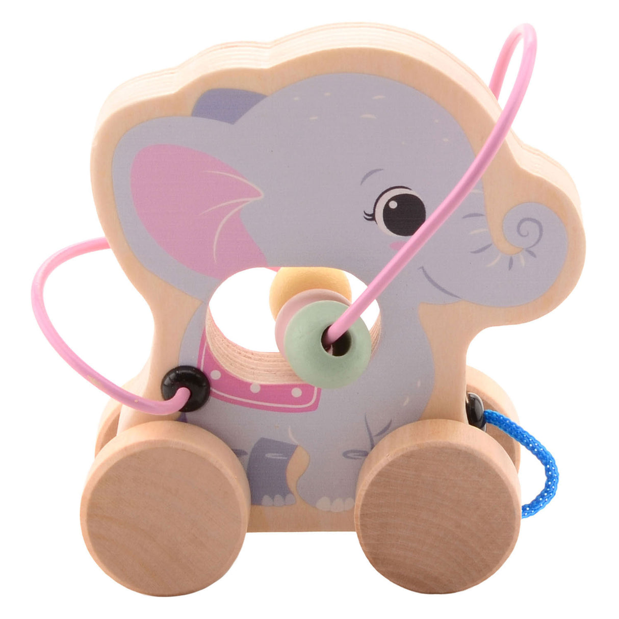 Joueco The Wildies Wooden Animal com pista de contas