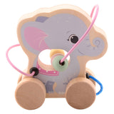 Joueco The Wildies Wooden Animal com pista de contas