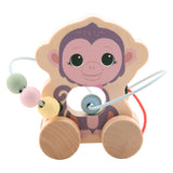 Joueco The Wildies Wooden Animal com pista de contas