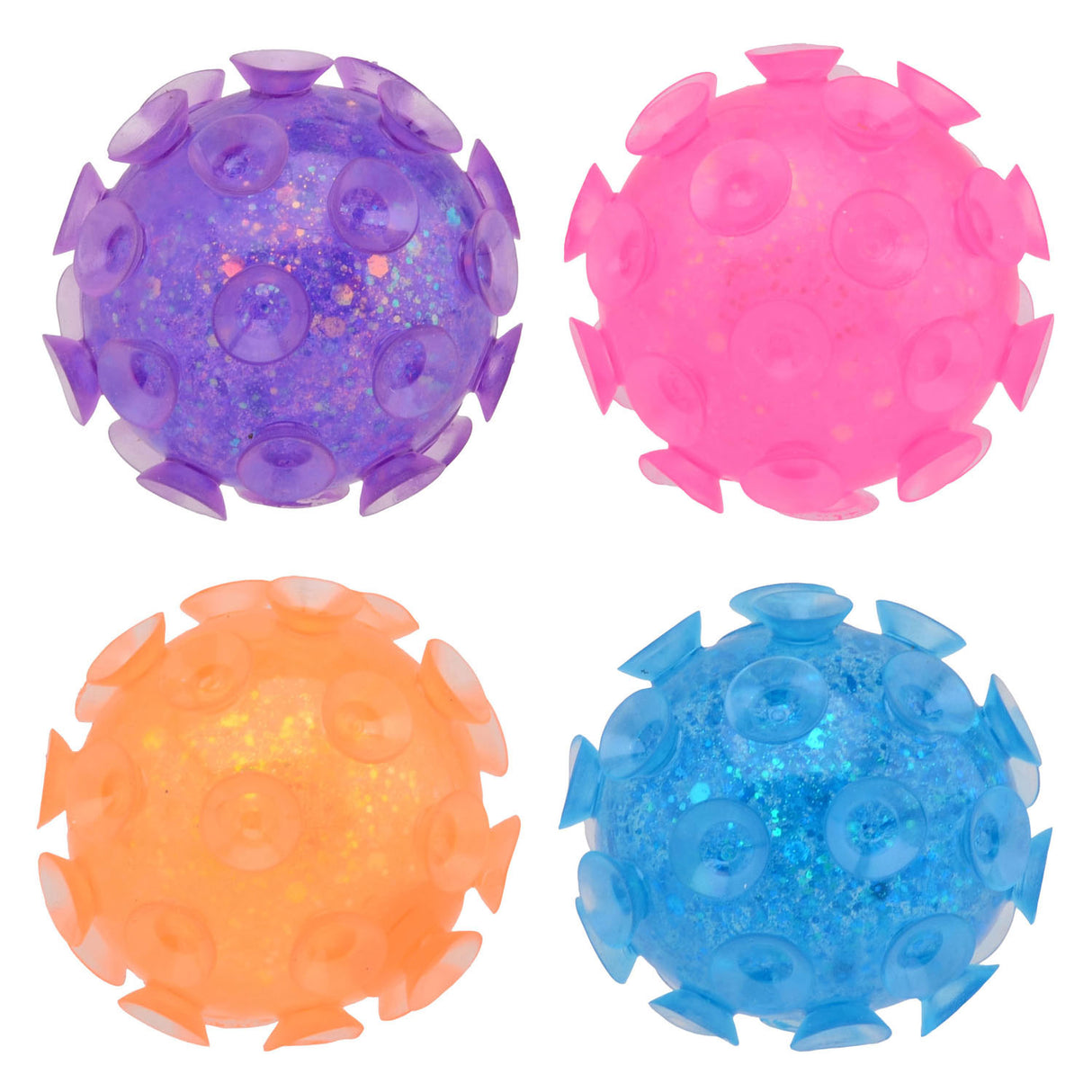 Bola de ventosas com glitter Johntoy