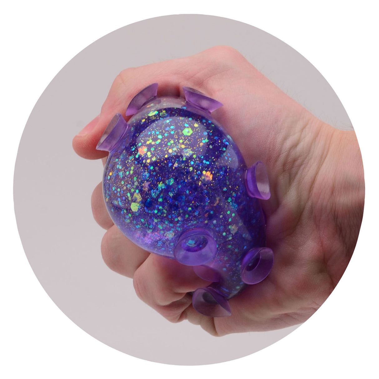 Johntoy glitter suction cups ball