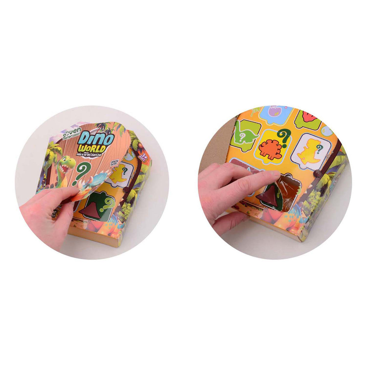 Johntoy dino world - slime fun mystery box - 7 pcs.