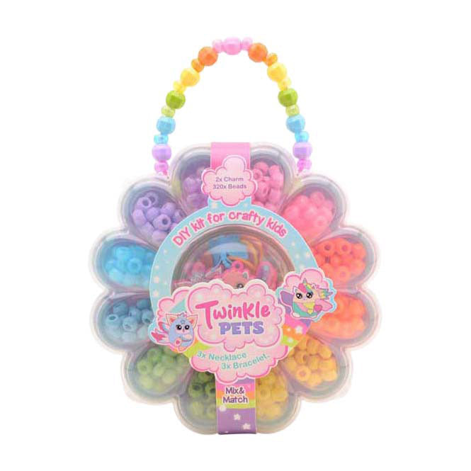 Johntoy twinkle pets - kralenset in bloemendoos