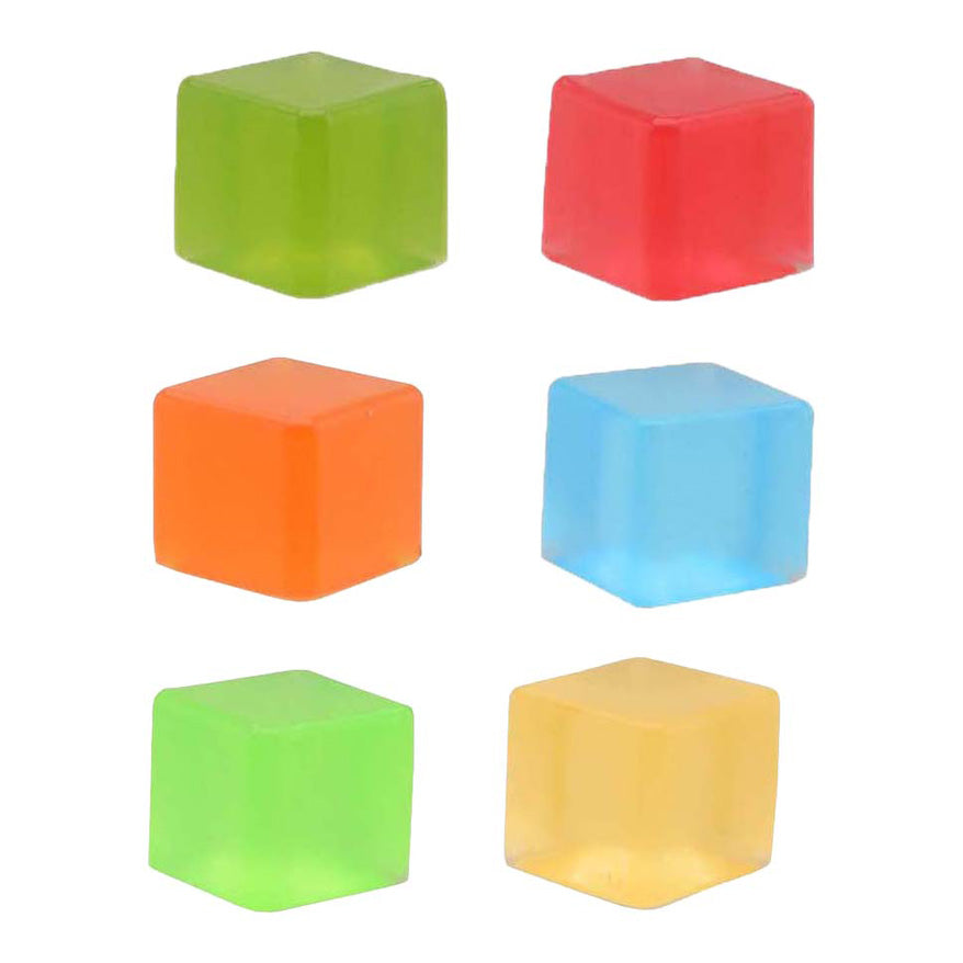 Johntoy anti stress squeeze kubussen, 12st.