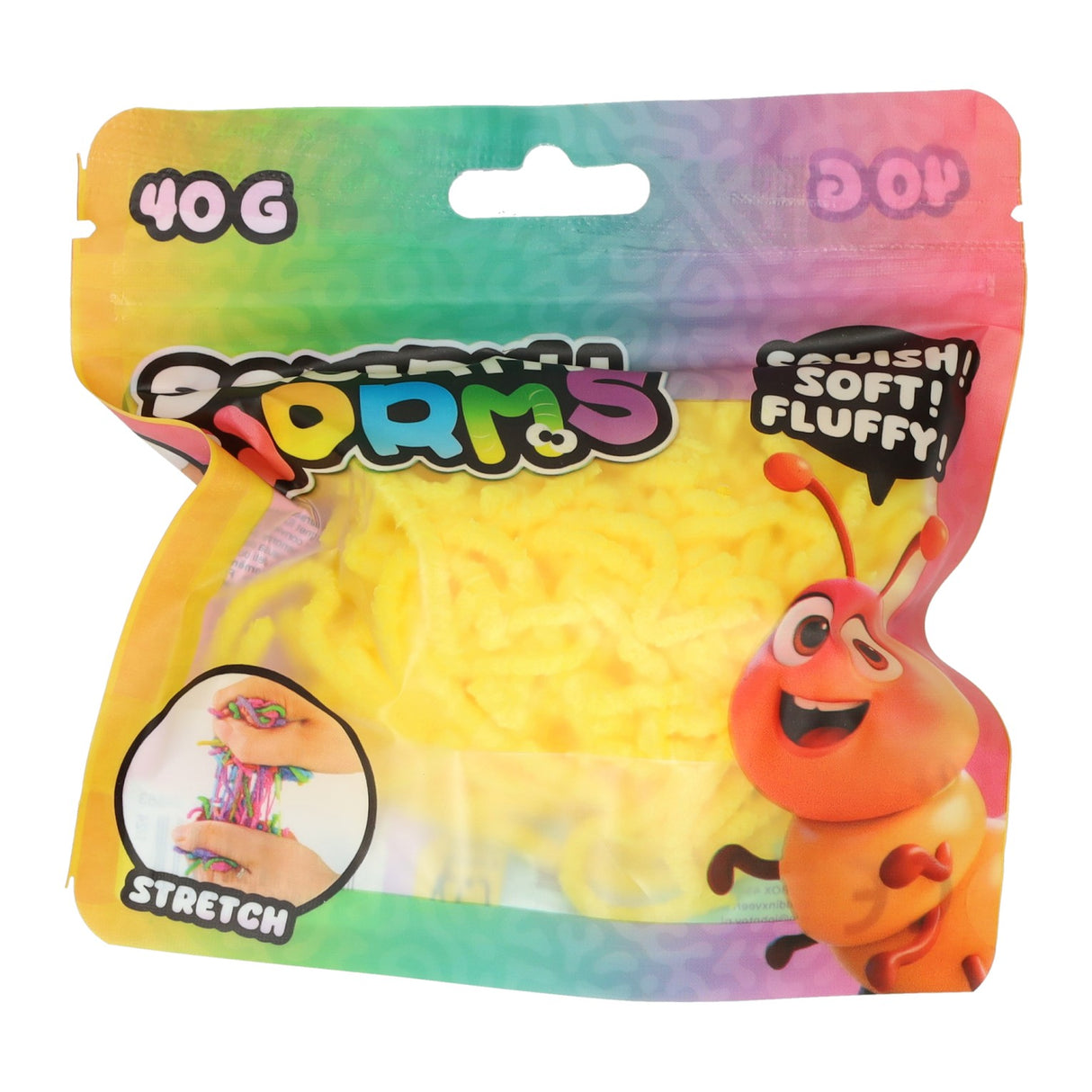 Johntoy squirmy wormen kleur - 40gr.