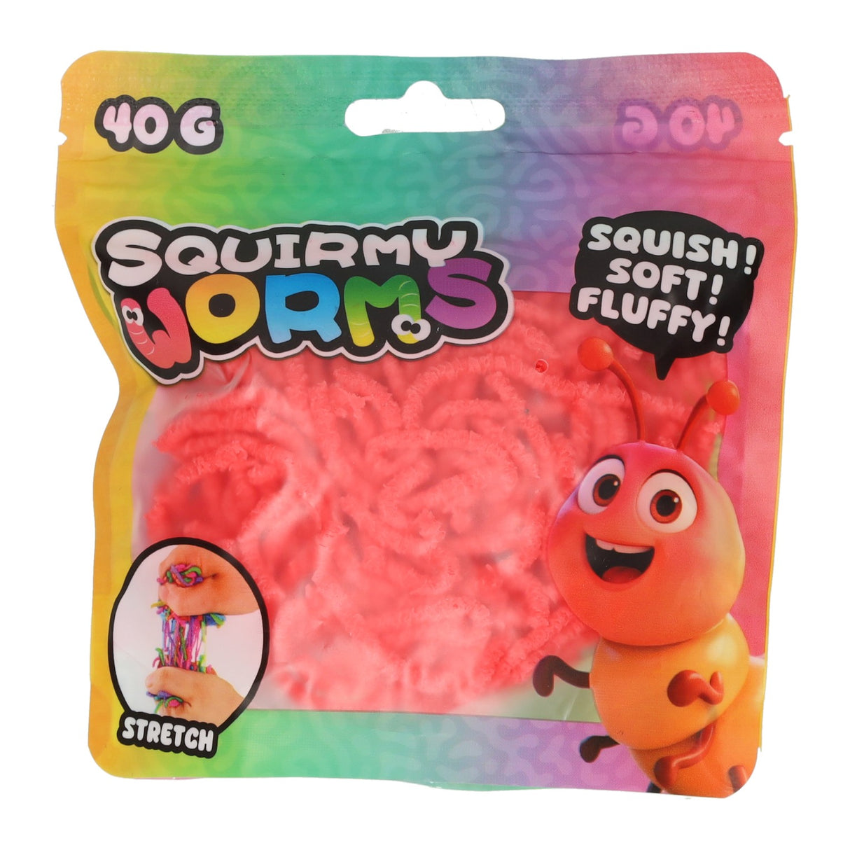 Johntoy squirmy wormen kleur - 40gr.