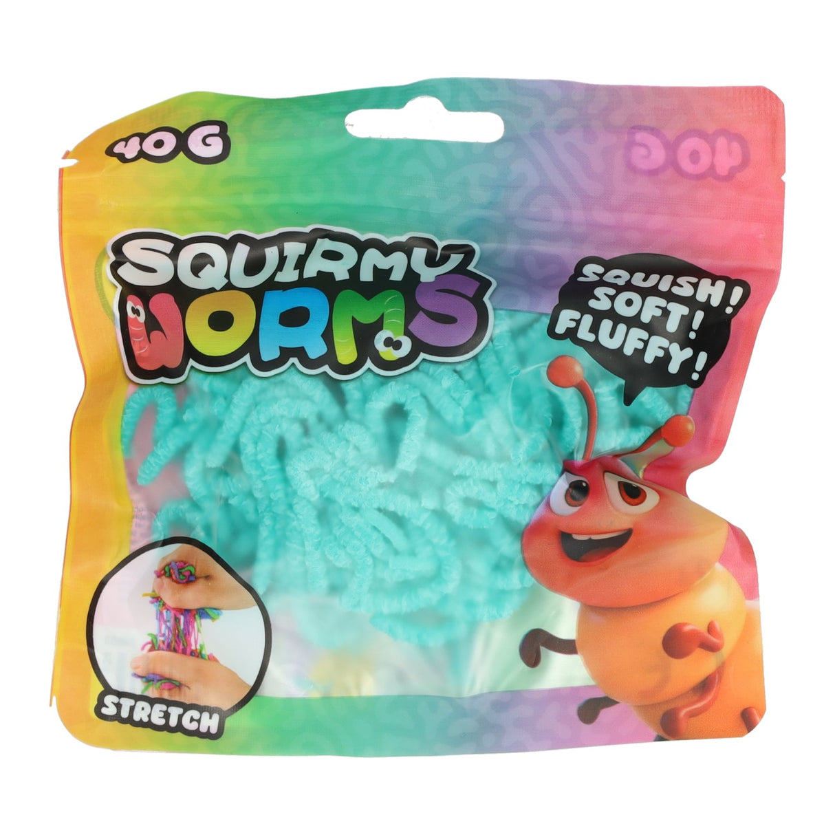 Johntoy squirmy wormen kleur - 40gr.