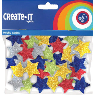Creat-it foam star mix glitter 54 pieces