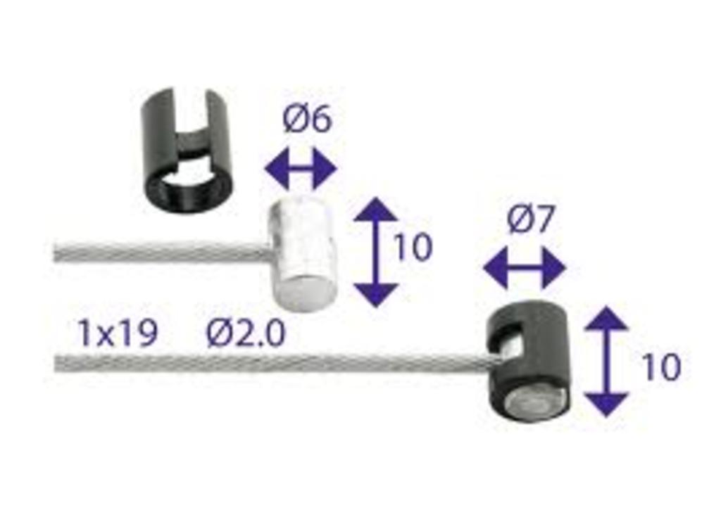 Brzdový kabel Elvedes Binnen (6463)