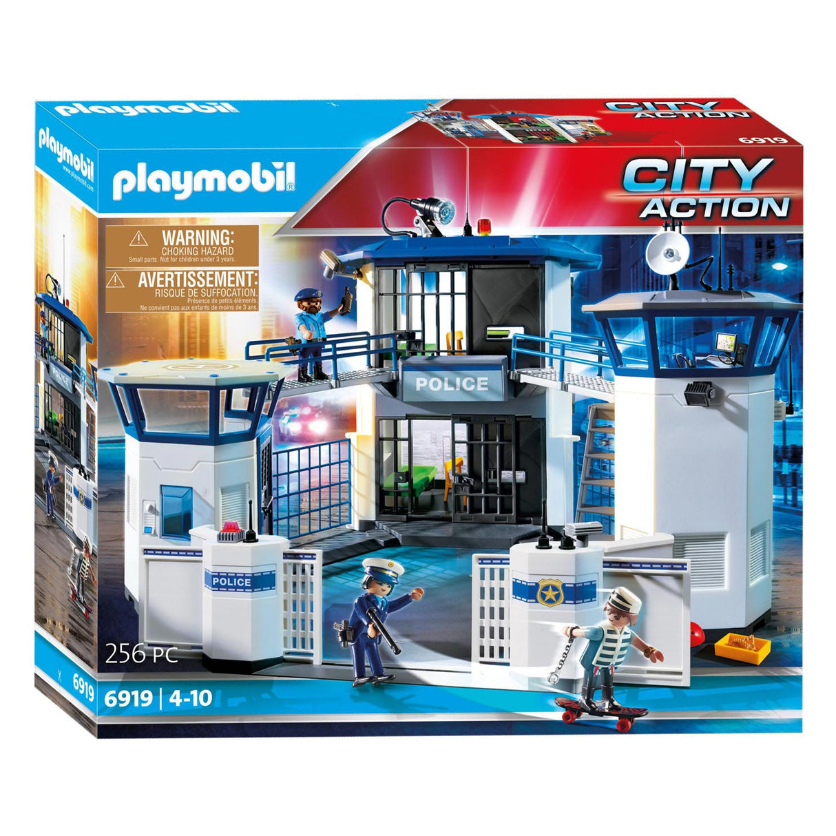 Delegacia de ação da cidade de Playmobil com a prisão 6919