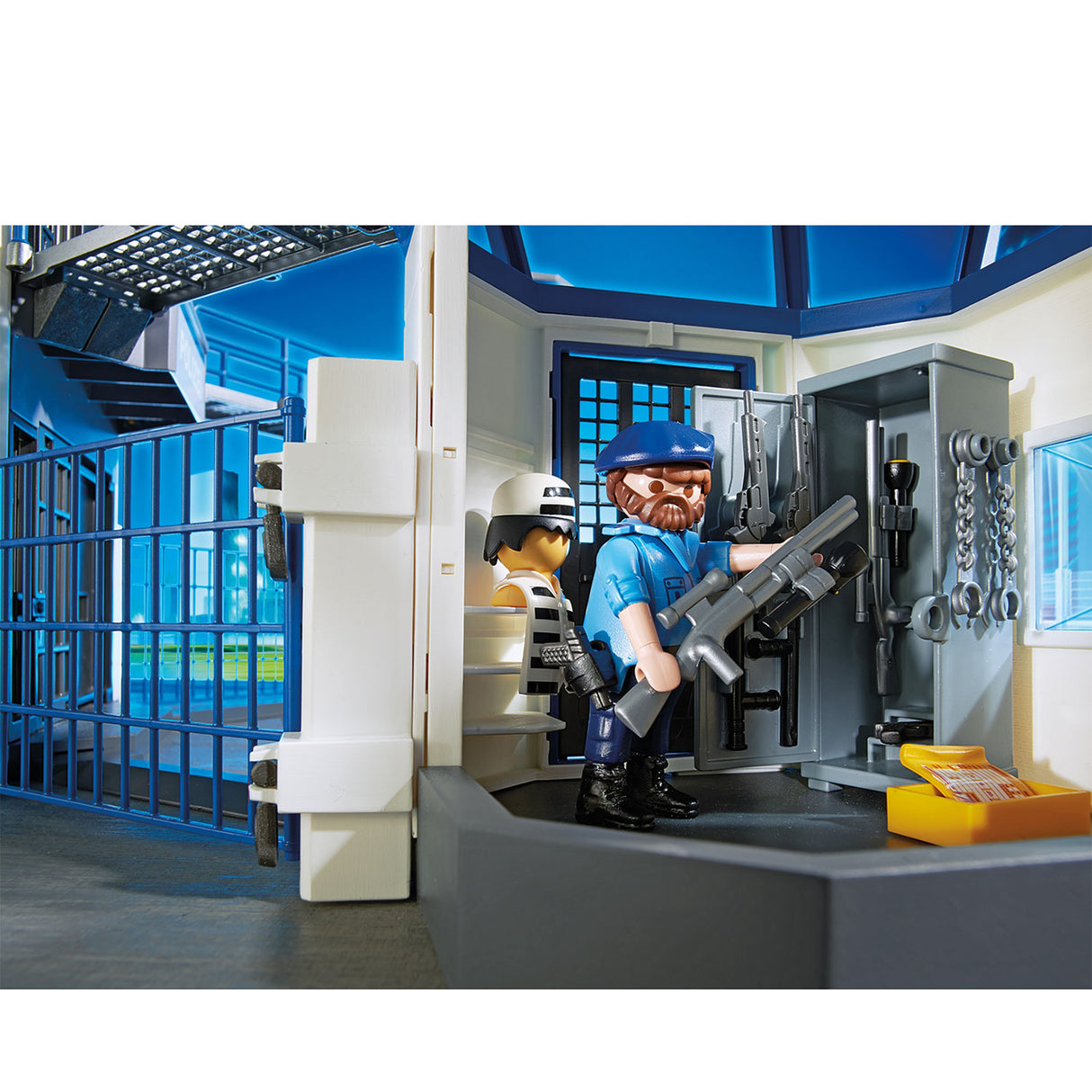 Delegacia de ação da cidade de Playmobil com a prisão 6919