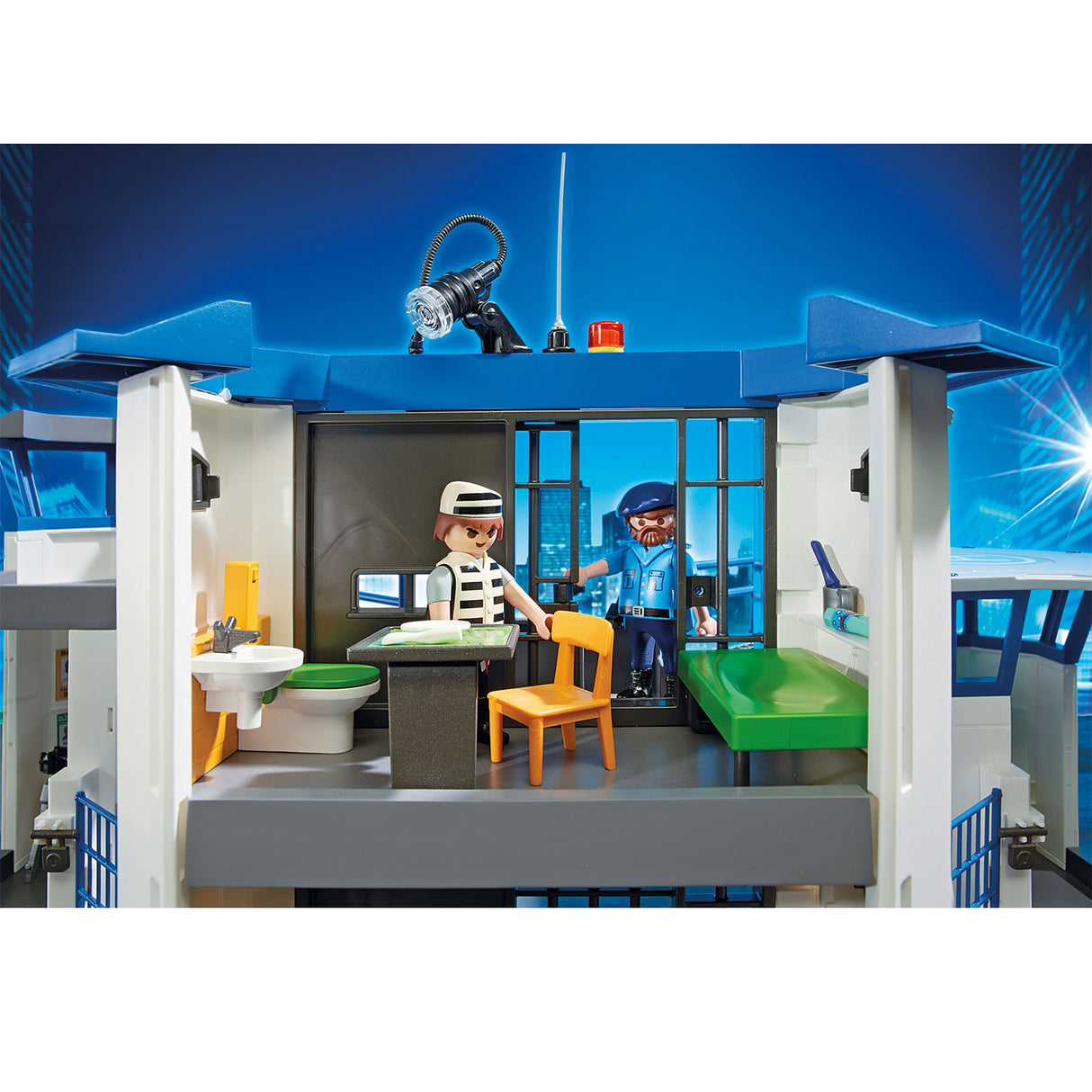 Delegacia de ação da cidade de Playmobil com a prisão 6919