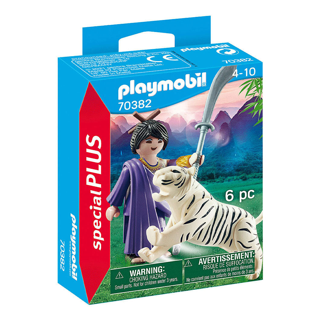 Speciali Playmobil Fighter asiatico con Tiger - 70382
