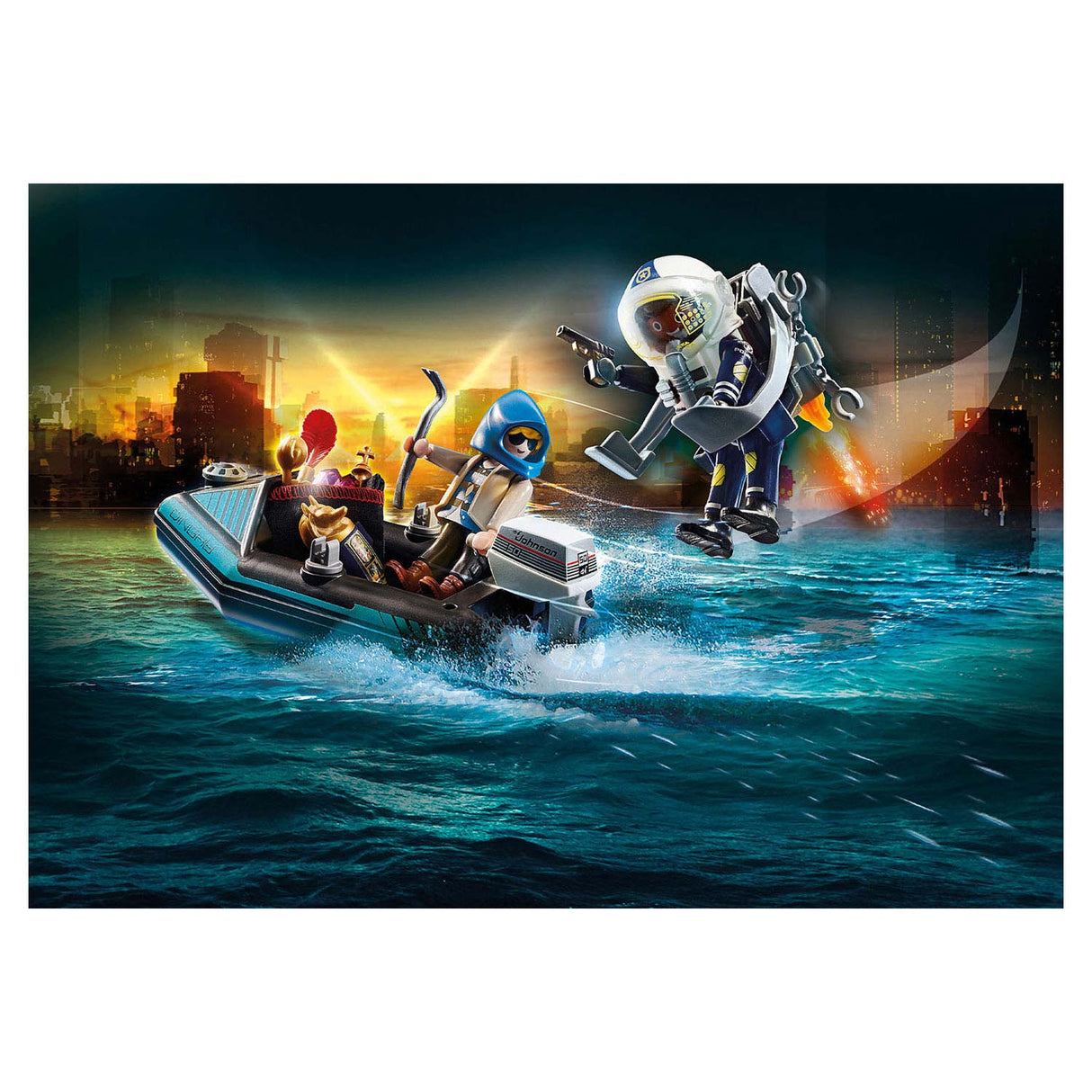 Playmobil City Action Politiejetpack Arrestatie van de Kunstdief 70782