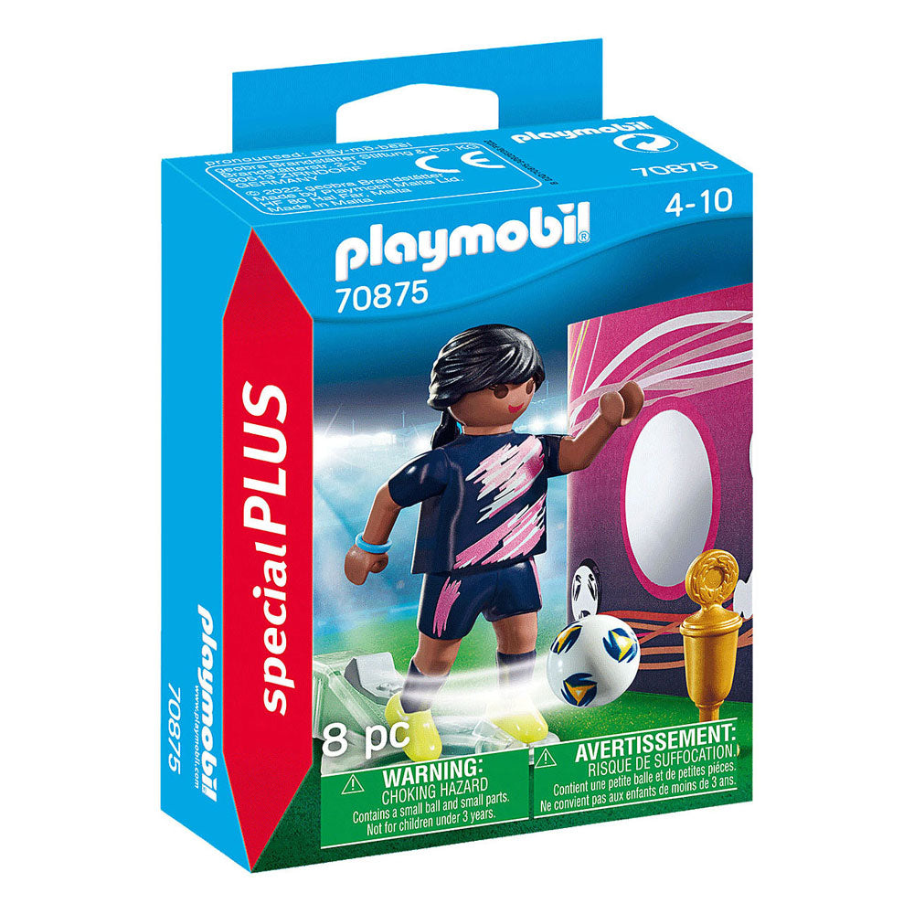 Playmobil Specials Football Player with Goal Wall 70875