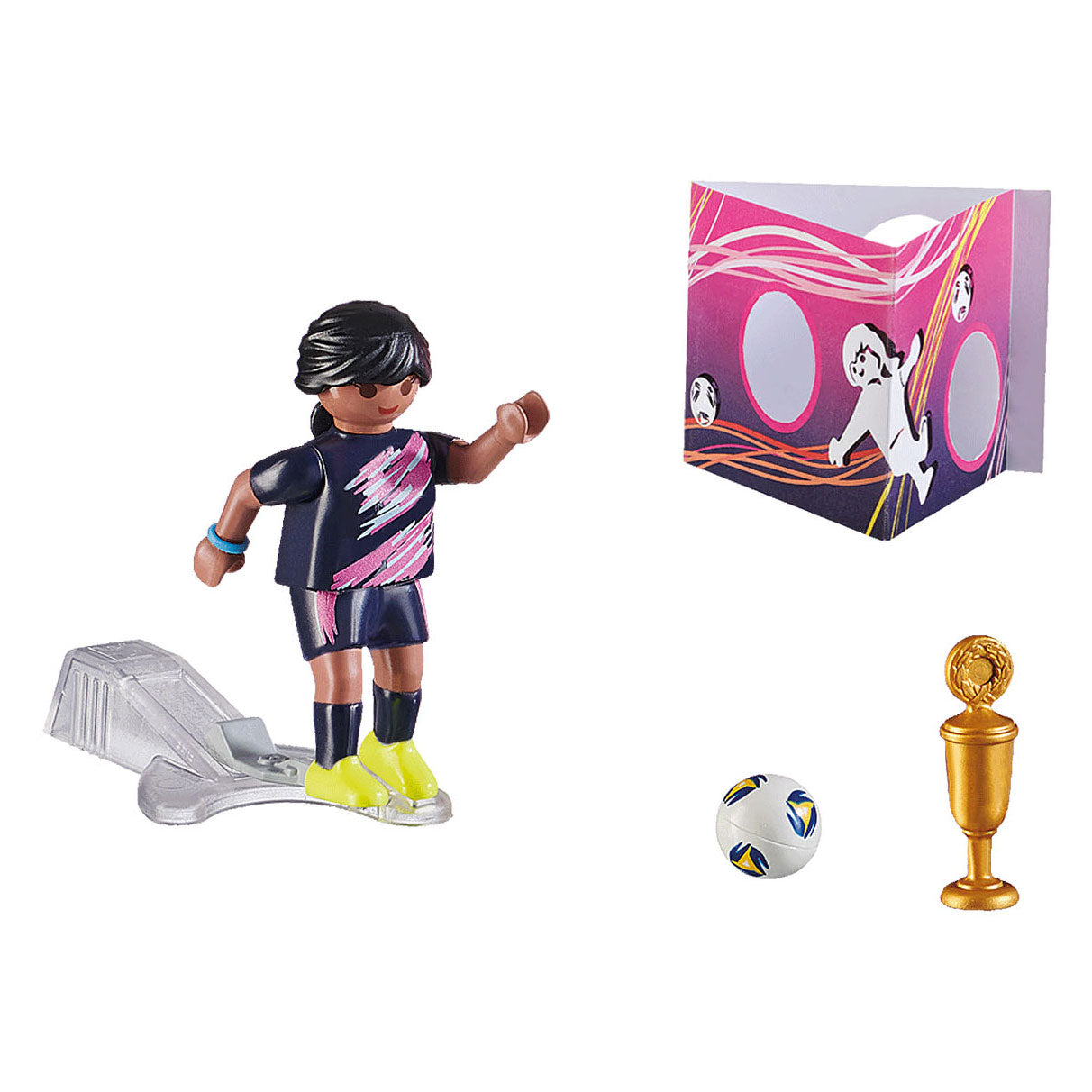 Playmobil Specials Football Player with Goal Wall 70875