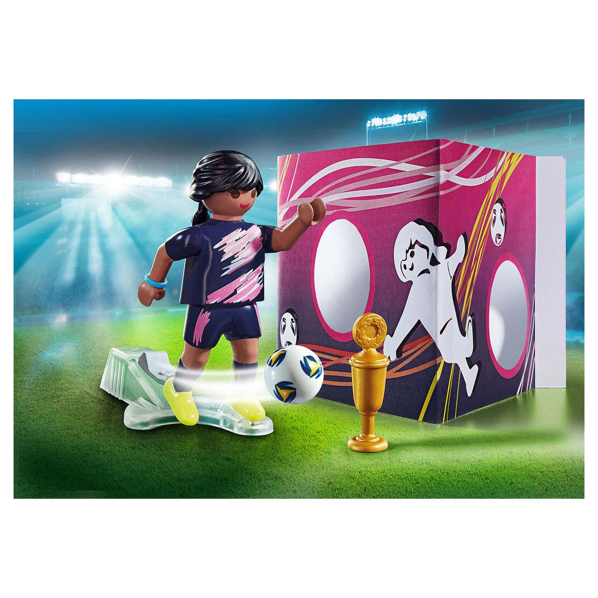 Playmobil Specials Football Player with Goal Wall 70875