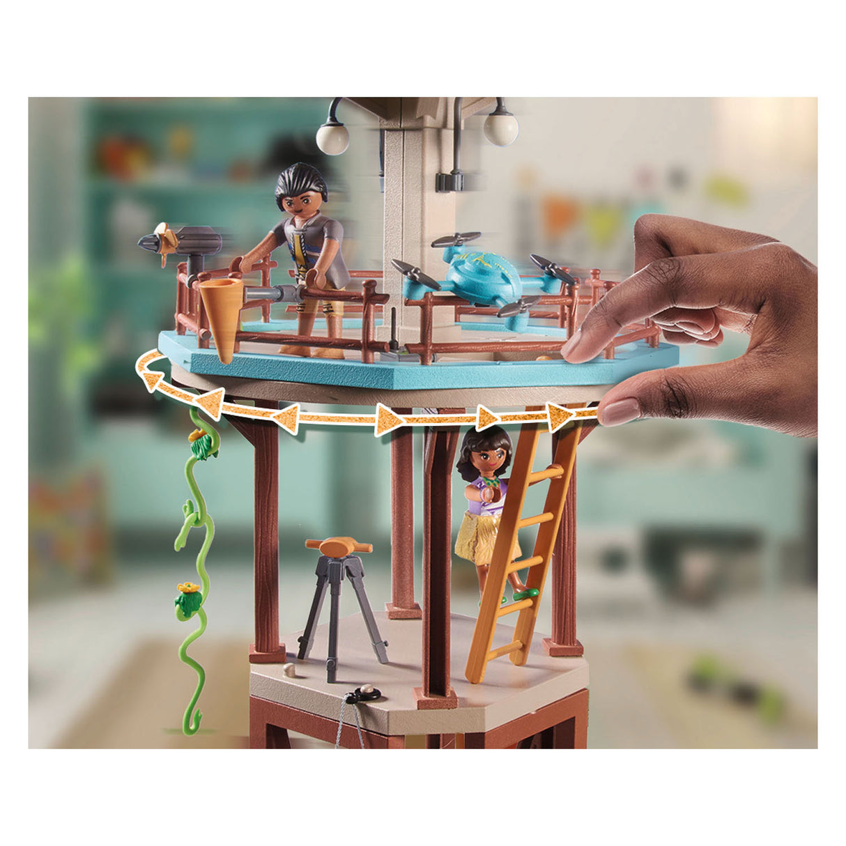 Playmobil Wiltopia kutatóállomás 71008 iránytűvel