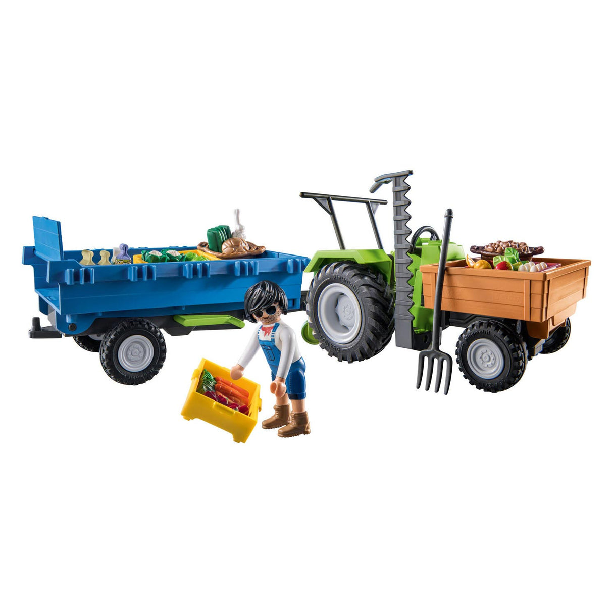 Country Tractor Playmobil s přívěsem 71249