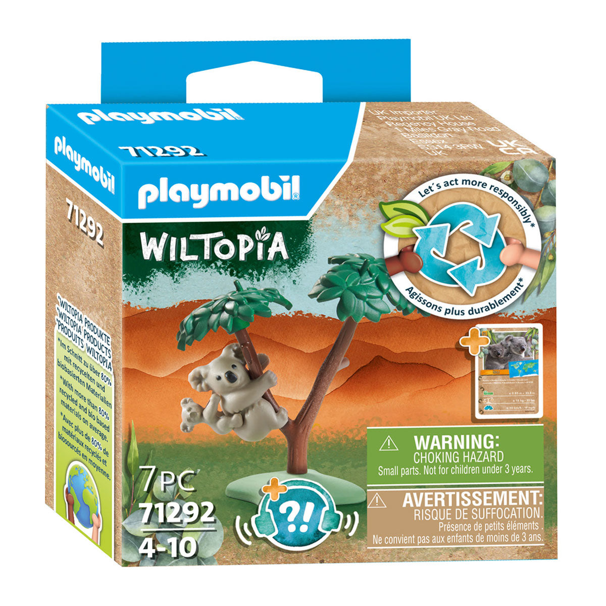 Playmobil Wiltopia koala con welp 71292