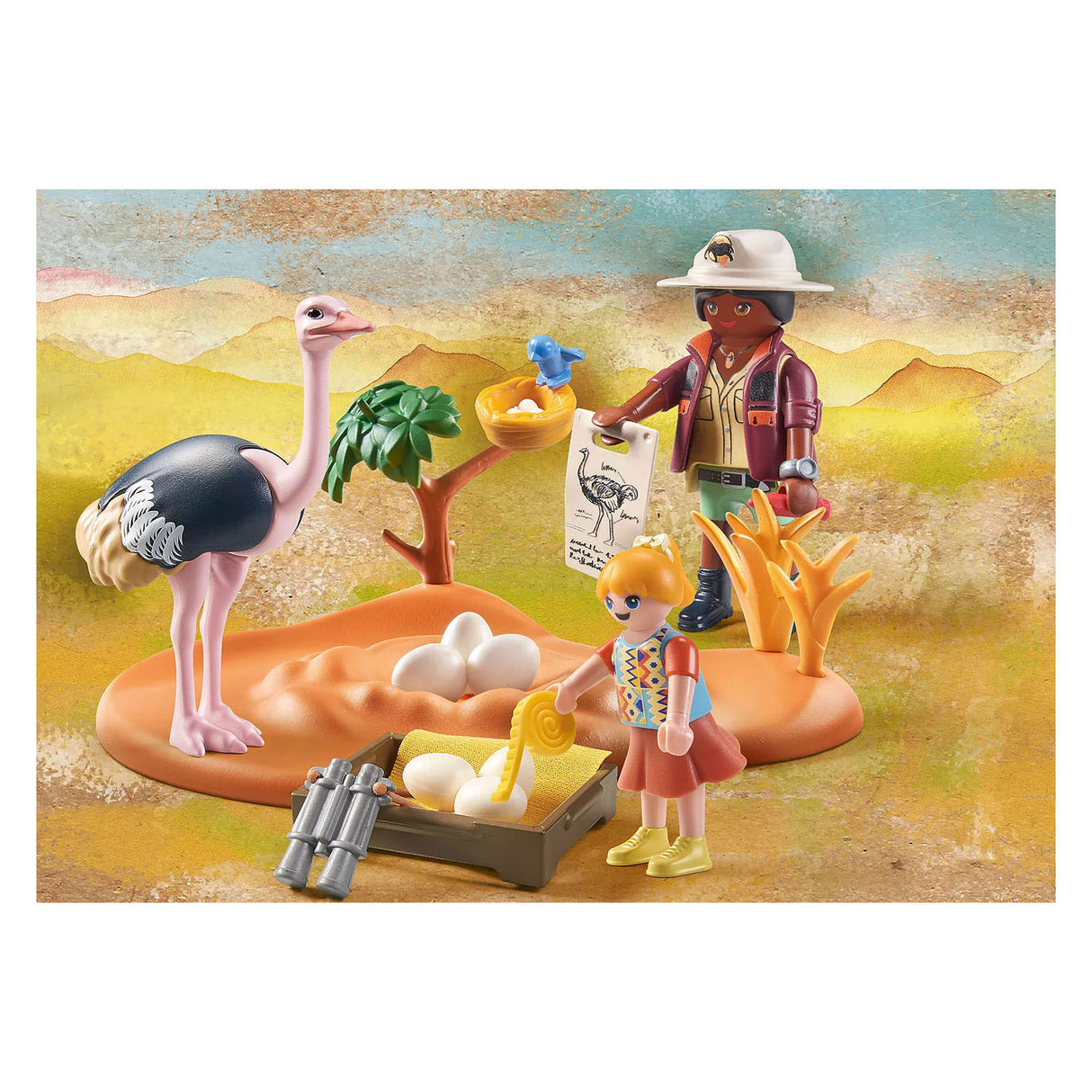 Playmobil Wiltopia látogató Papa Strucc 71296