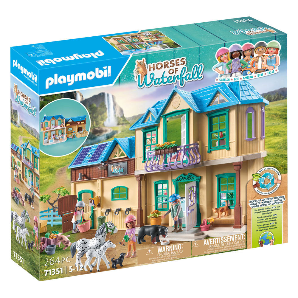 Playmobil Horses nebo Waterfall Waterfall Ranch 71351