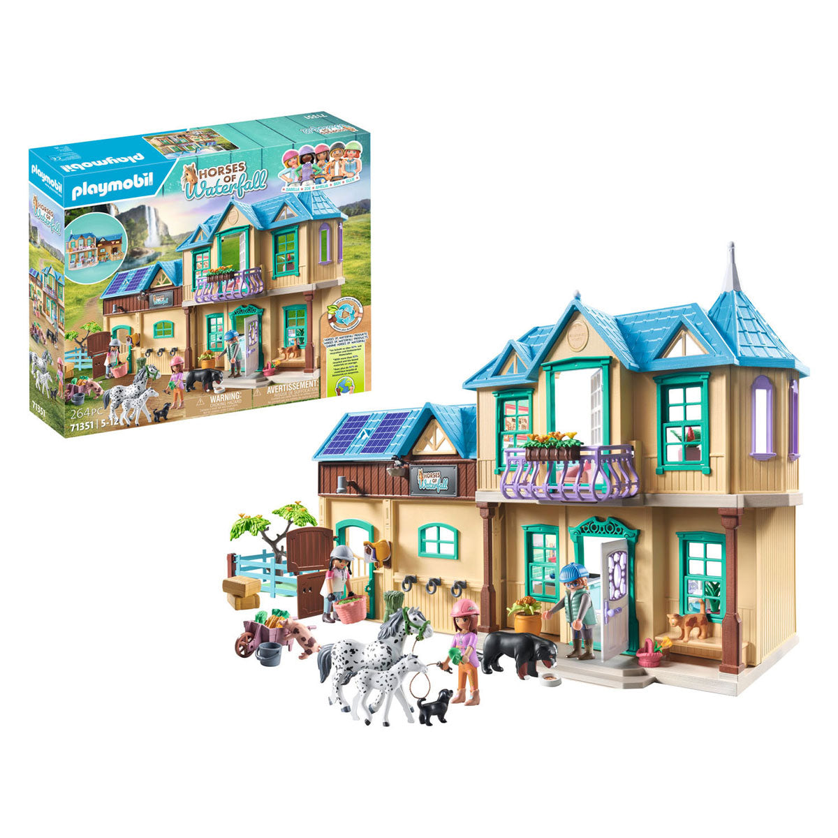 Playmobil Horses nebo Waterfall Waterfall Ranch 71351