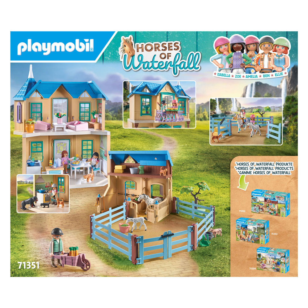 Playmobil Horses nebo Waterfall Waterfall Ranch 71351