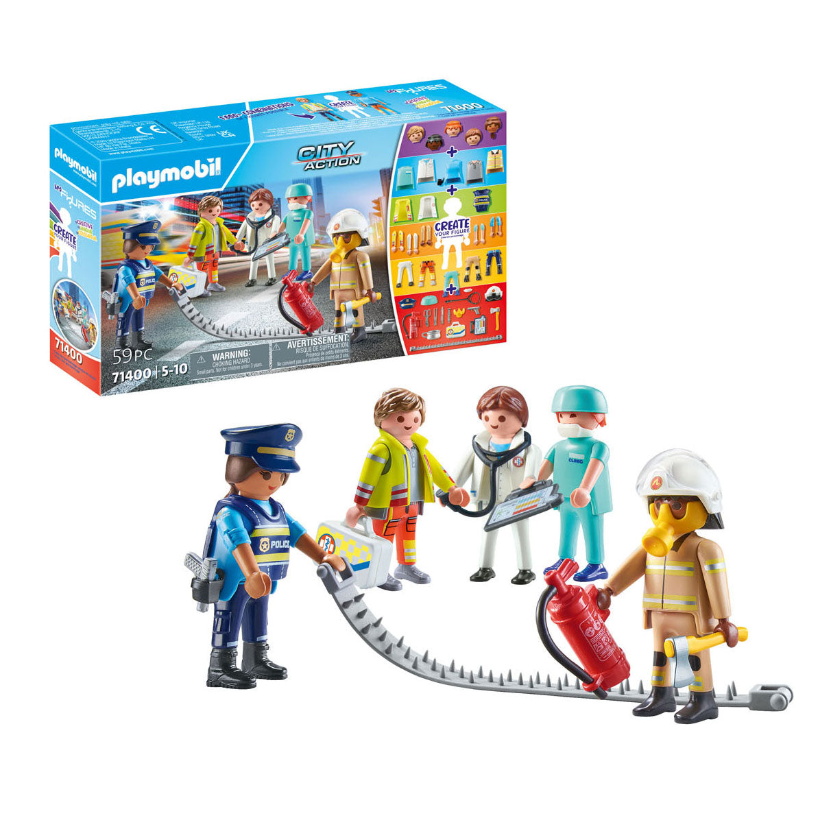 Playmobil City Action My Figurs: Mentő misszió 71400
