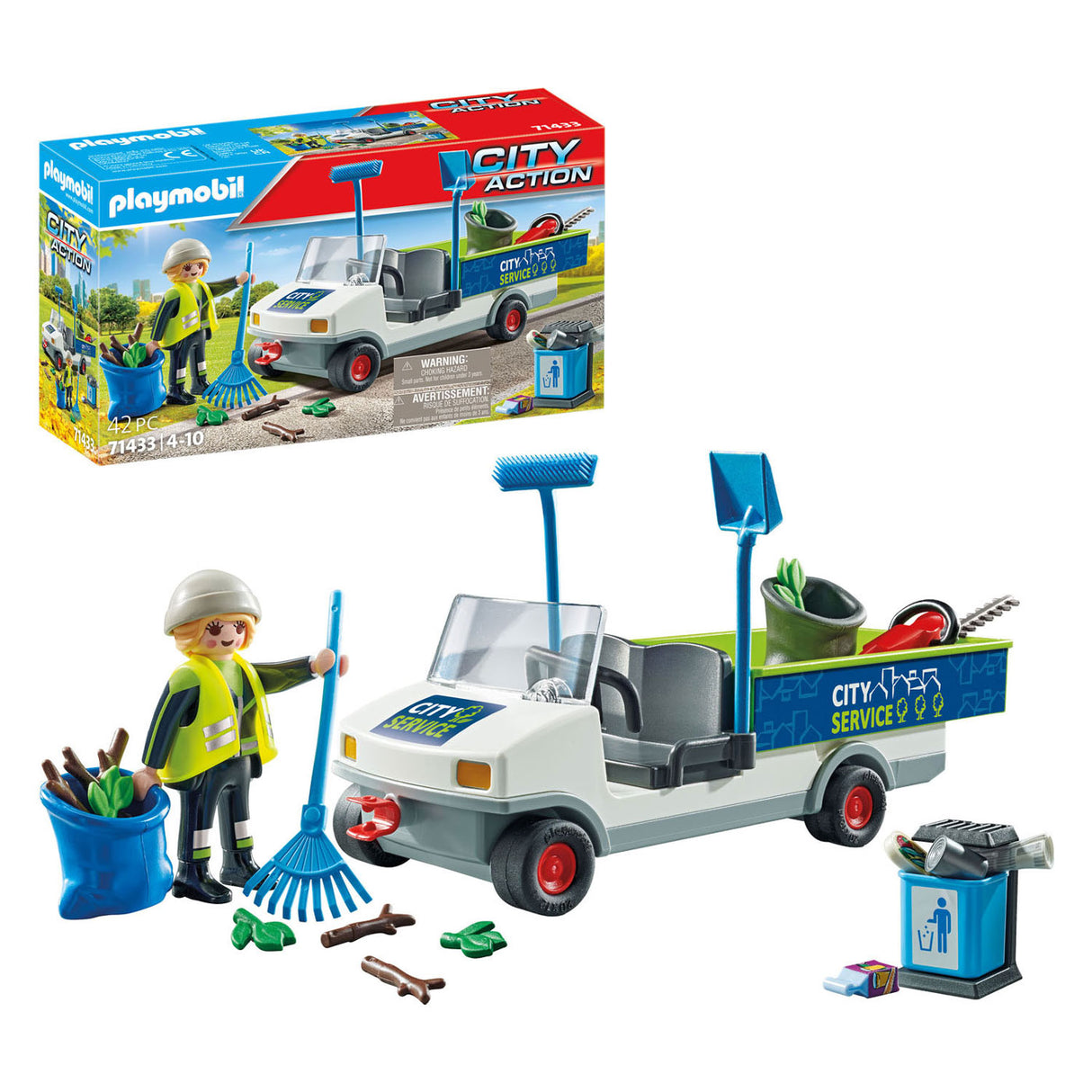 PlayMobil Stad Action elektresch Stroossmaschinn - 714333