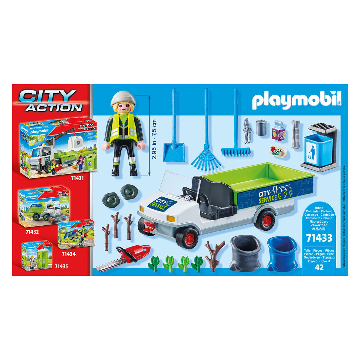 PlayMobil Stad Action elektresch Stroossmaschinn - 714333