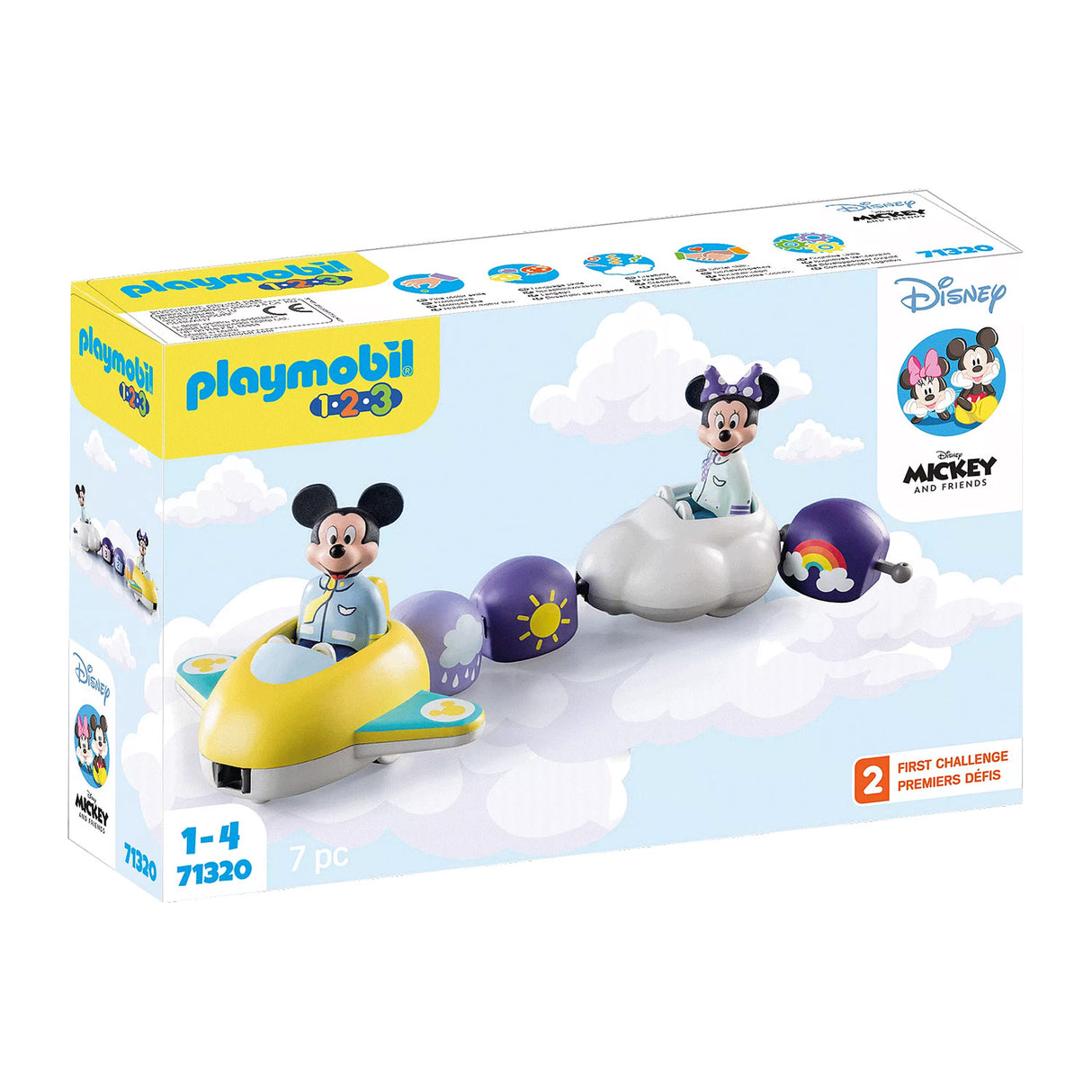 PlayMobil 1.2.3. Mickey Mouse Wolktrein 71320