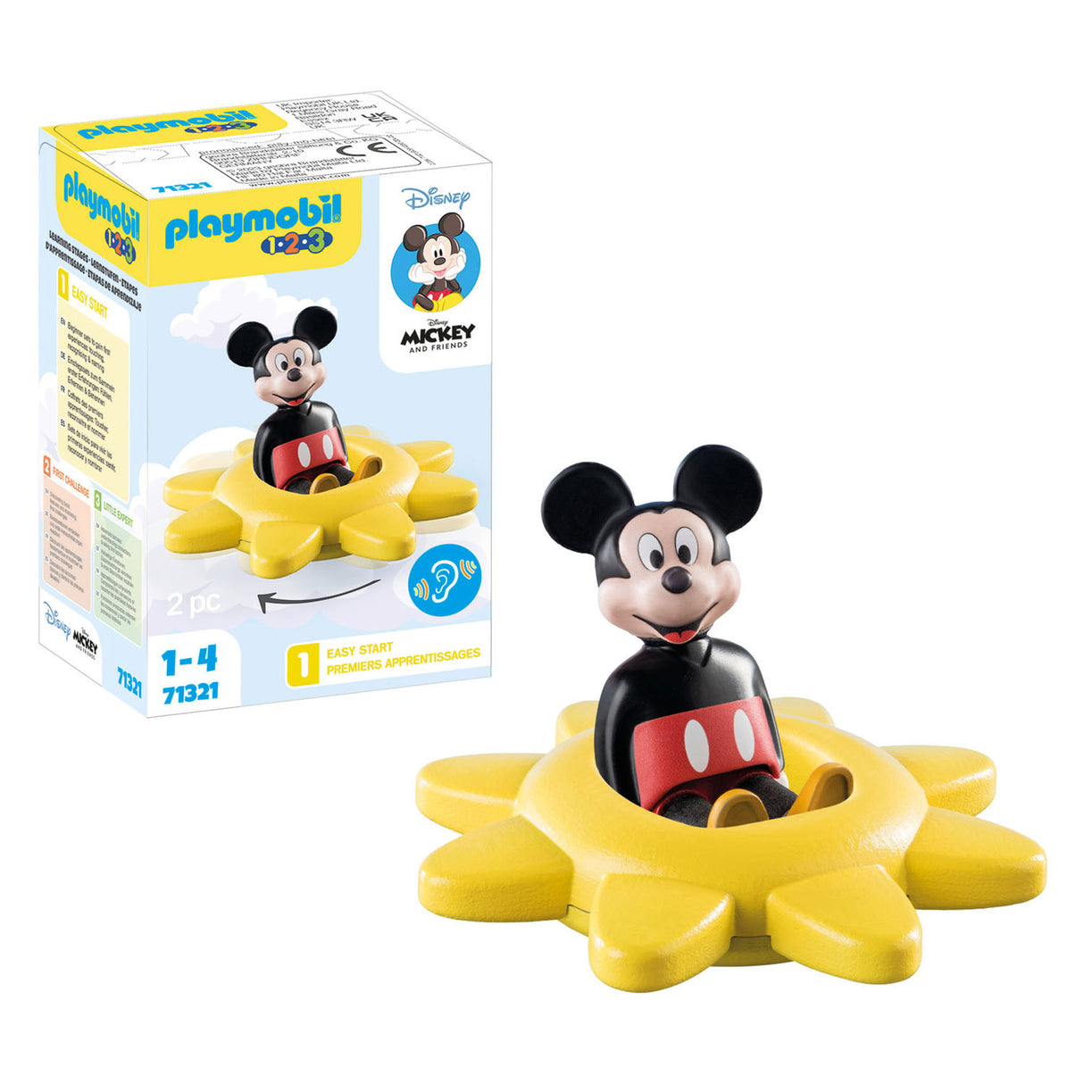 PlayMobil 1.2.3. Mickey Mouse futó nap 71321