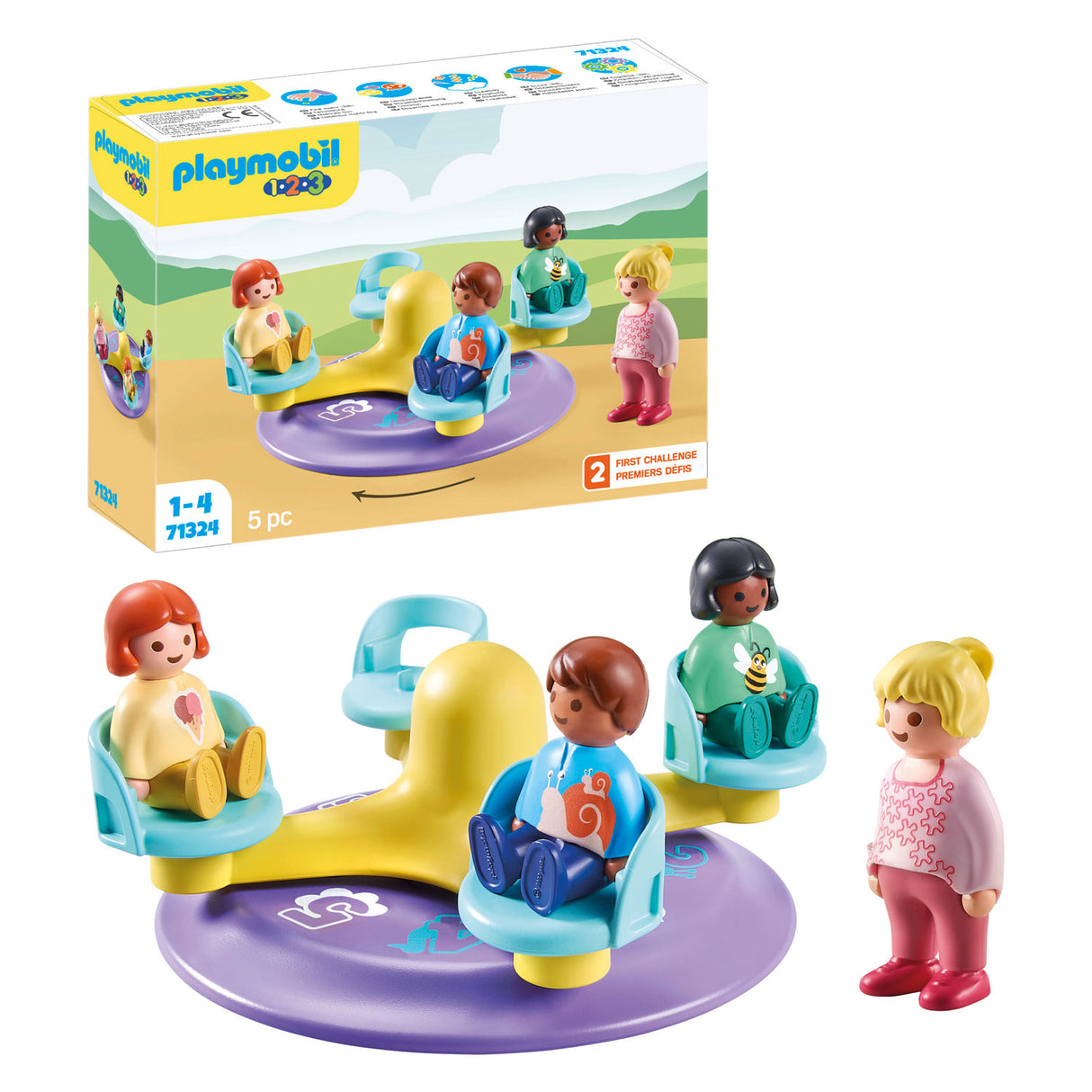 PlayMobil 1.2.3. Gyermekkarrózár 71324