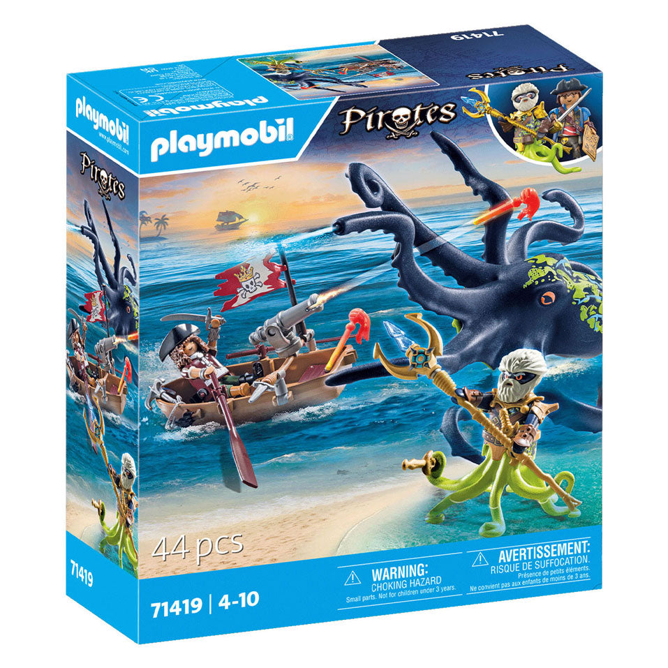 Playmobil -Piraten kämpfen gegen den riesigen Ooctopus 71419