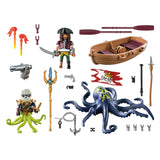 Playmobil -Piraten kämpfen gegen den riesigen Ooctopus 71419