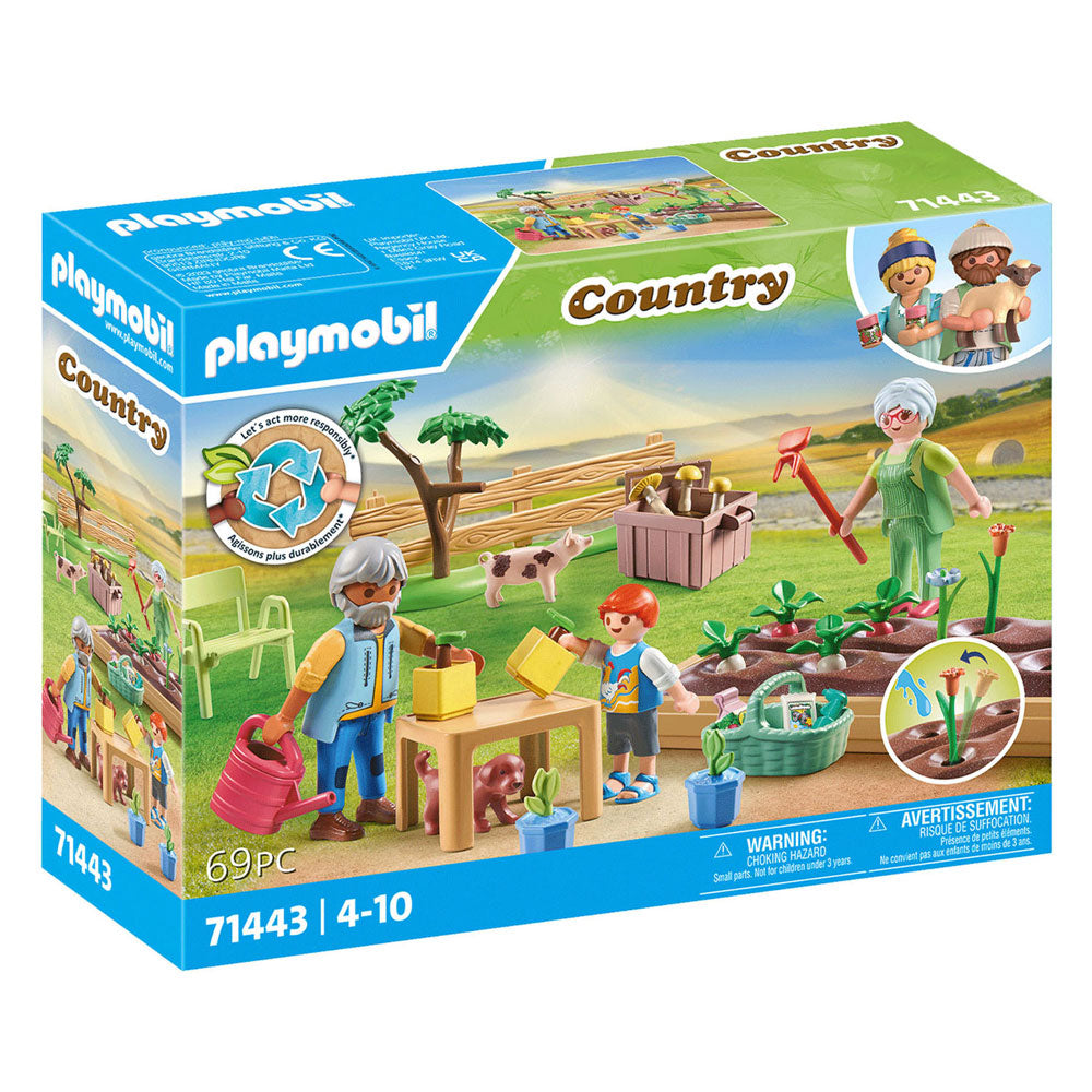 Playmobil Country Idyllic Vegetable Garden hos bedsteforældrene 71443