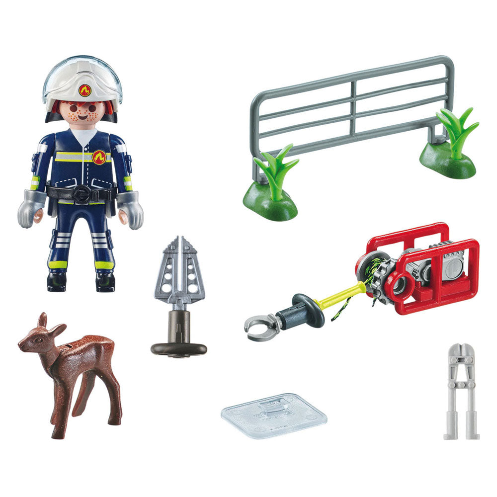 Playmobil Action Heroes Protección de animales Brigada de fuego - 71467