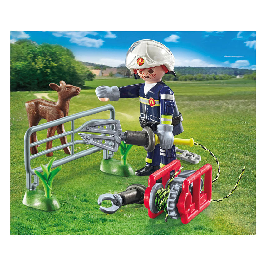 Playmobil Action Heroes Protección de animales Brigada de fuego - 71467
