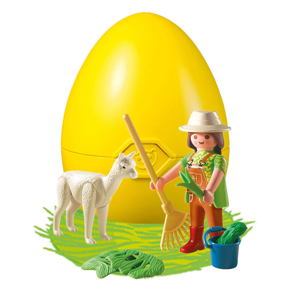 Playmobil Animal Caretaker s alpaky ve vajíčce - 4944
