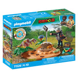 Playmobil Dinos Stegosaurusnest with egg thief 71526