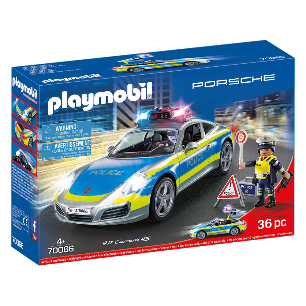Playmobil Playmobil Porsche 911 4S Police White 70066