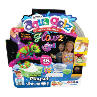Aqua Gelz Glow in the Dark Figures Play Set