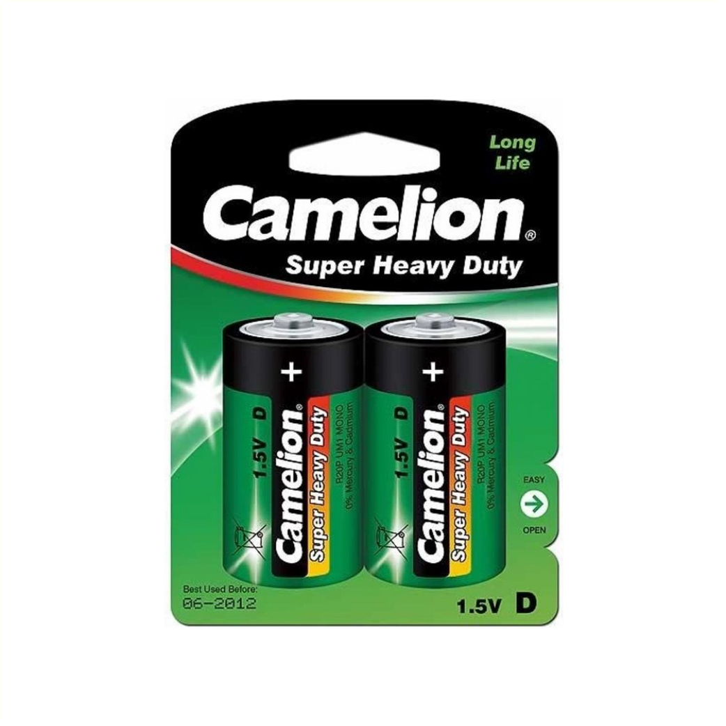 Camelion 1.5vd r20p mono um1 batteries per 2