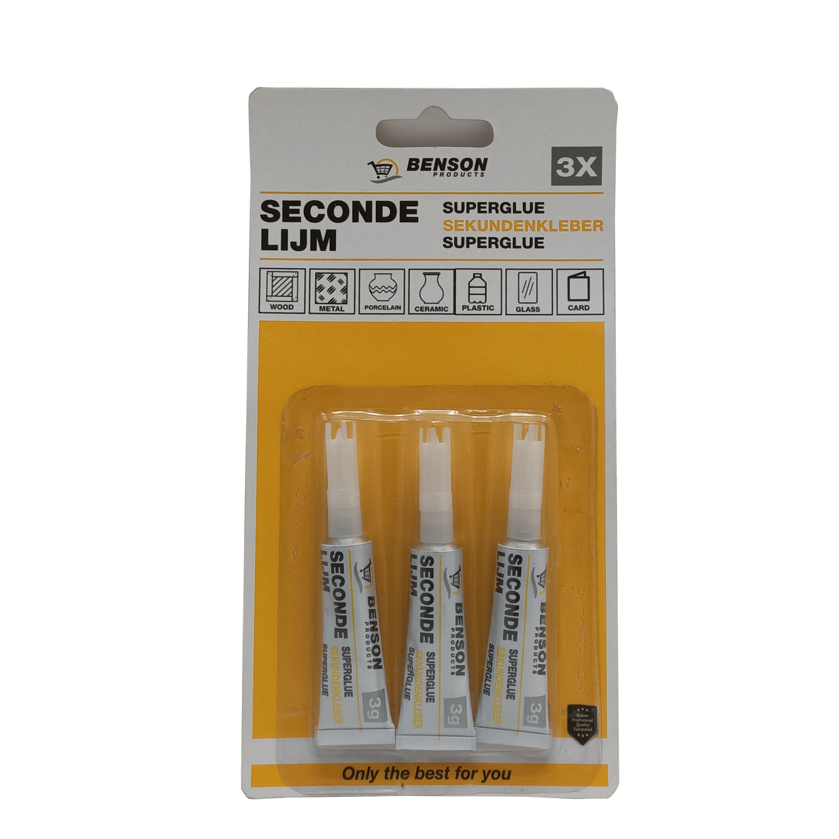 Deli second glue 3 tubes