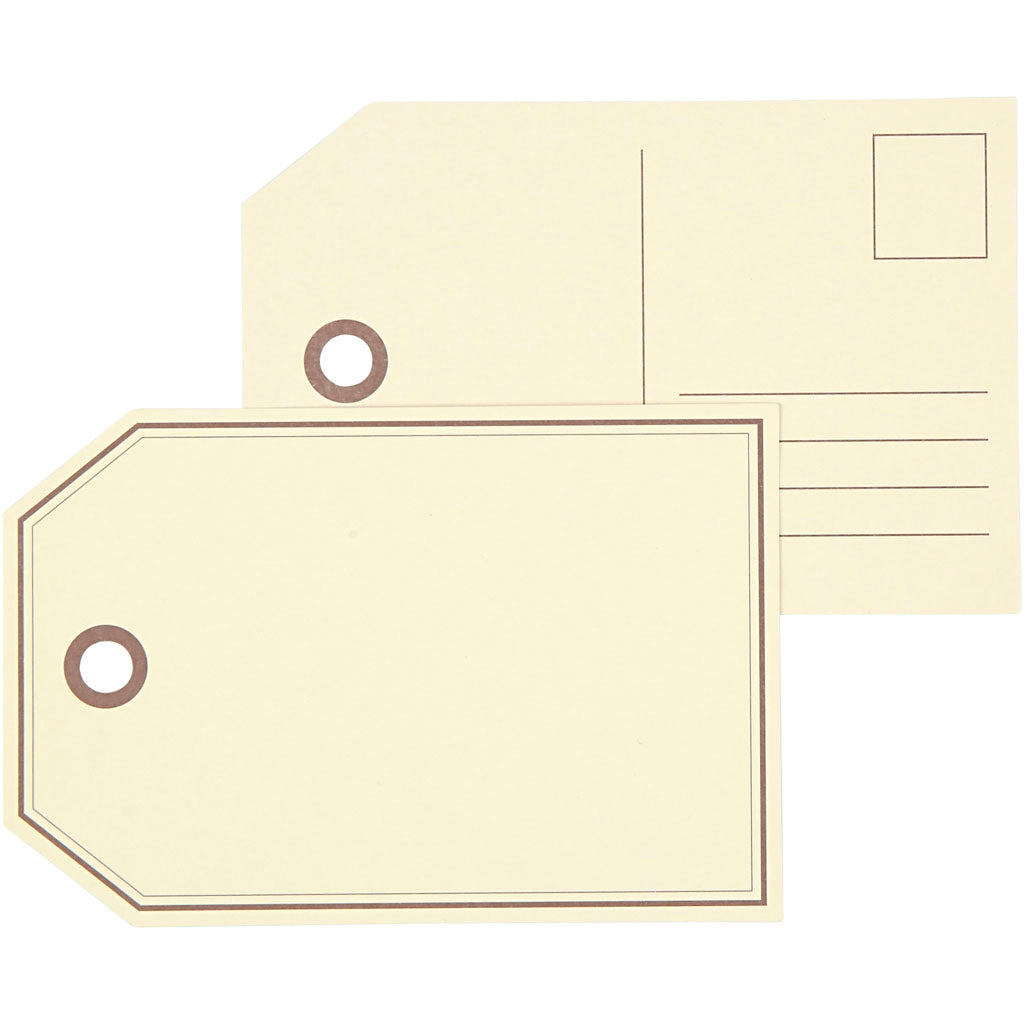 Vivi Gade gift labels, size 15x10 cm, 300 g, 10 pieces in a box