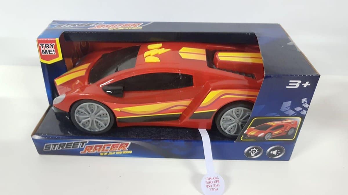 Toi-toys Stroosse Racer Auto mat Liicht an Toun rout